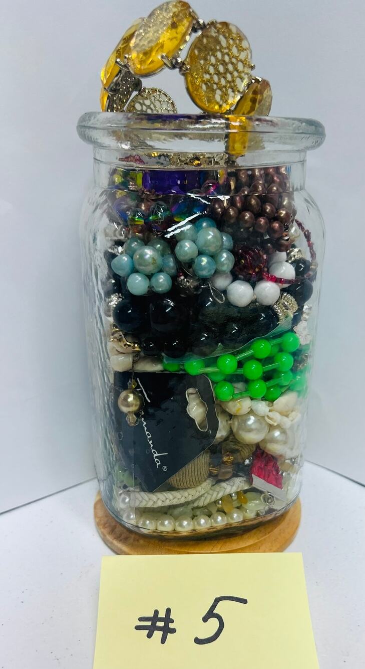 Mystery Jewelry Jar - Costume Vintage Modern Lot 5